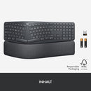 Logitech K860 Ergonomische Kabellose Tastatur QWERTZ (DE-Layout) NV1