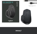 Logitech MX Master 2S, Kabellose Maus, Bluetooth, 4000 DPI Graphit/Schwarz