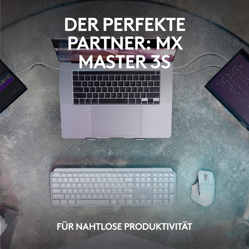 Logitech MX Keys S Keyboard RF Wireless + Bluetooth QWERTZ (DE-Layout)