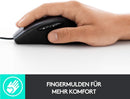 Logitech M500s Kabelgebundene Maus, USB-Plug&Play - Grau