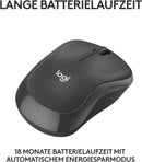 Logitech M240 Silent Bluetooth Maus, Windows, macOS, PC, Mac, Laptop, Tablets