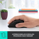 Logitech M705 Marathon Kabellose Maus, Unifying , 7 Tasten, 1000 DPI, schwarz