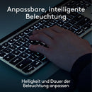 Logitech MX Keys für Mac Tastatur Bluetooth beleuchtet QWERTZ DE USB-C