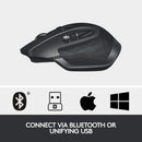 Logitech MX Master 2s Wireless Maus Bluetooth/2.4 GHz Unifying, 1000 DPI, Grau