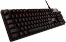 Logitech G413 mechanische Gaming-Tastatur, USB-Durchschleife, QWERTZ DE-Layout