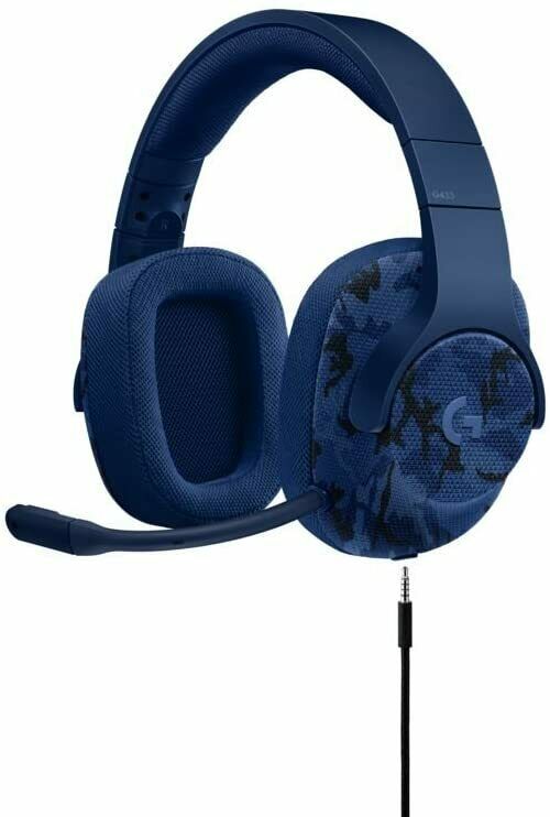 Logitech G433 Gaming-Headset, 7.1 Surround Sound, DTS, 3.5mm Klinke blau/schwarz