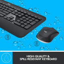 Logitech MK540 Advanced Wireless Tastatur-Maus-Set QWERTZ (DE-Layout) Kabellos