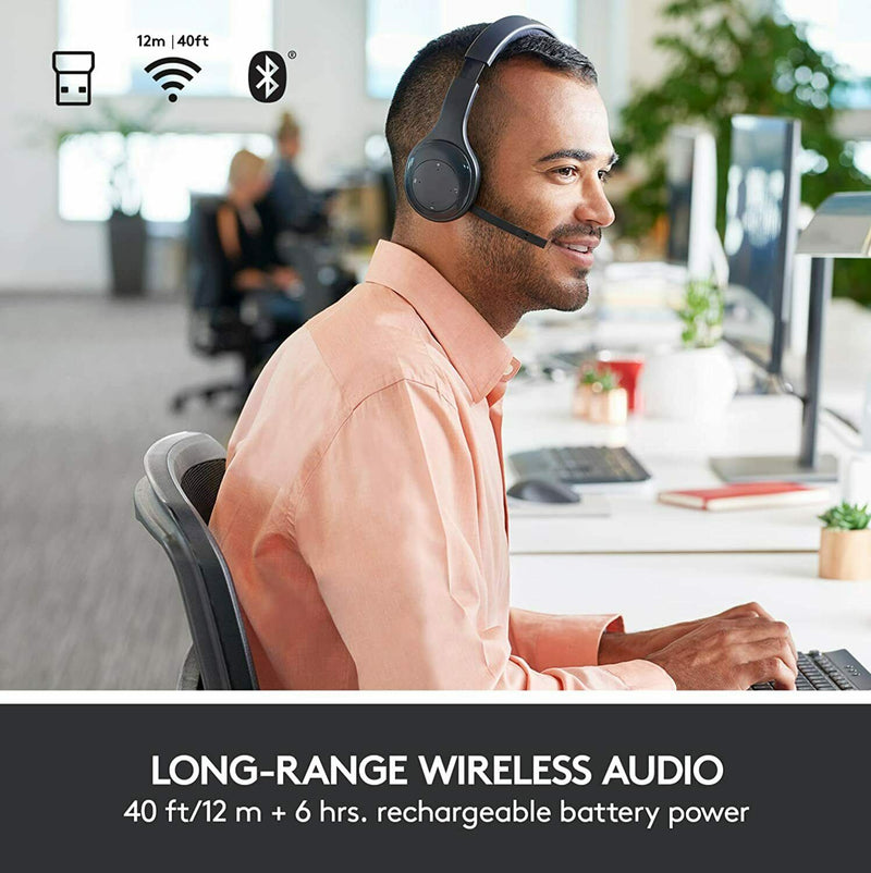 Logitech H800 Kabelloses Bluetooth Headset, USB, Multi-Device, PC/Mac/Tablet