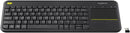 Logitech K400 Plus Kabellose TV-Tastatur mit Touchpad QWERTZ (DE-Layout) grau NV