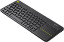 Logitech K400 Plus Kabellose TV-Tastatur mit Touchpad QWERTZ (DE-Layout) grau NV