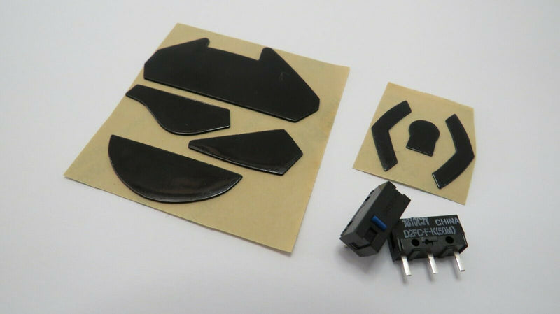 Ersatz-Füße & 2x Schalter (R & L 50M-Klick) für Logitech G402 Gaming-Maus