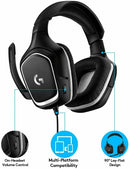 Logitech G332 SE Gaming-Headset, 3.5mm Klinke, PC/Mac/Xbox One/PS4, swarz/weiß