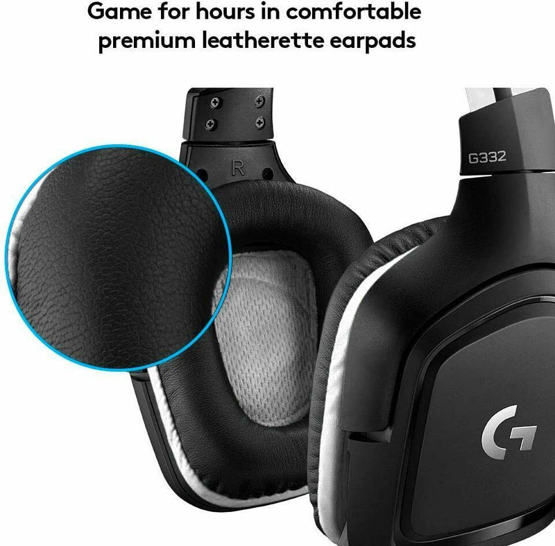 Logitech G332 SE Gaming-Headset, 3.5mm Klinke, PC/Mac/Xbox One/PS4, swarz/weiß