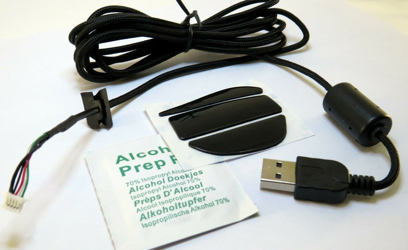 1x USB-Kabel + 1 Set Ersatz-Füße für Logitech G9 und G9x Gaming Maus