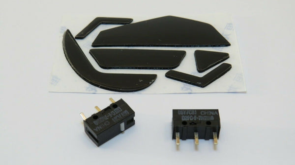 Ersatz-Füße & Schalter (R & L 20M-Klick) für Logitech G502 Gaming-Maus