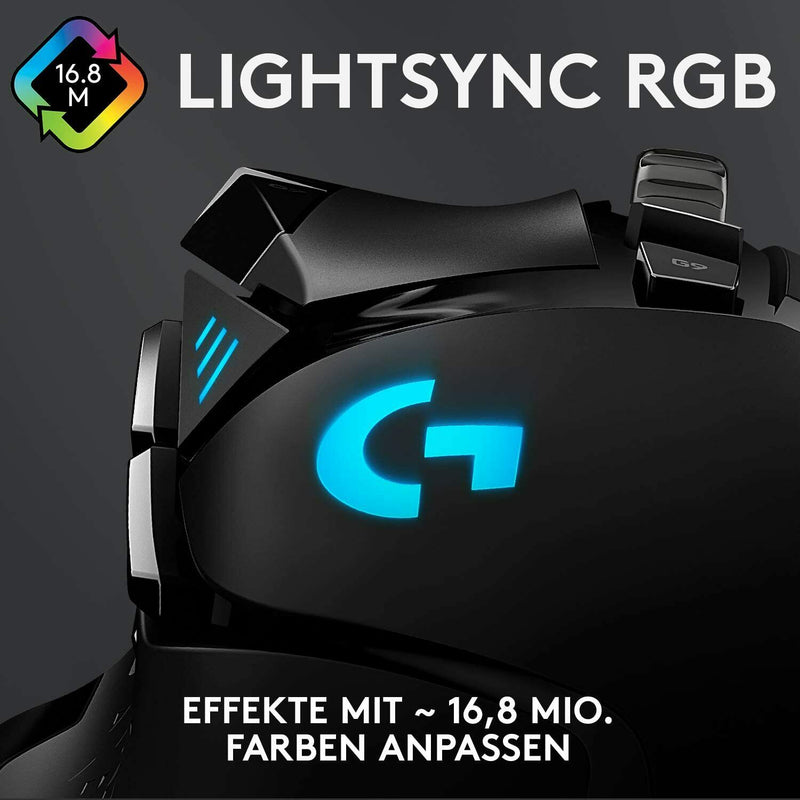 Logitech G502 HERO High-Performance Gaming Maus 16000 DPI, 11 progr. Tasten. NV2