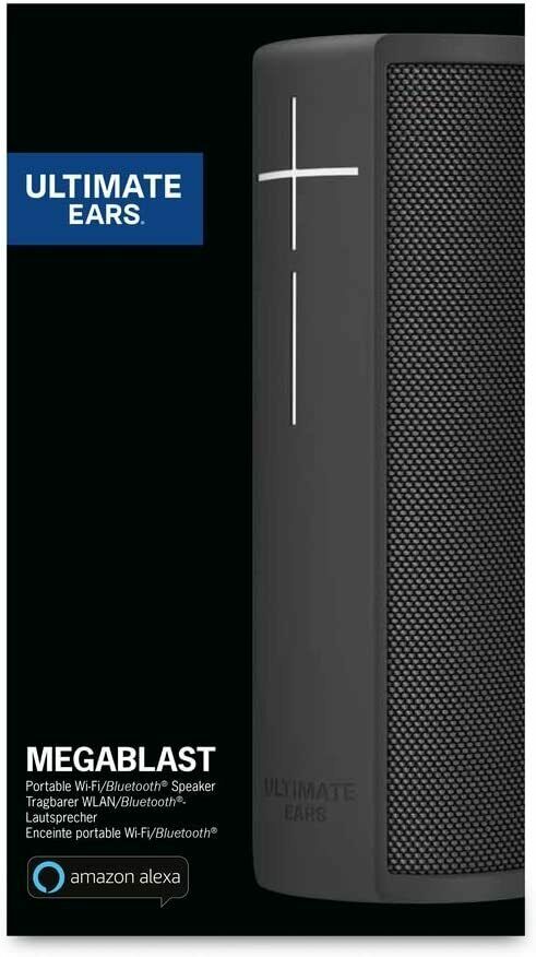 Ultimate Ears Megablast Bluetooth-Lautsprecher, Alexa, Wasserdicht schwarz. NV