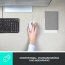 Logitech M100 Kabelgebundene Maus, 1000 DPI Sensor, USB-Anschluss, 3 Tasten weiß