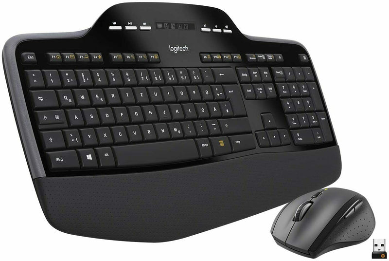 Logitech MK710 Kabelloses Tastatur-Maus-Set, PC/Laptop, QWERTZ DE-Layout. Top