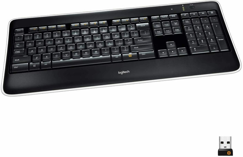 Logitech K800 Wireless Tastatur, Unifying, QWERTZ DE-Layout Windows PCs/Laptop 3