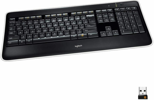 Logitech K800 Wireless Tastatur, Unifying, QWERTZ DE-Layout Windows PCs/Laptop