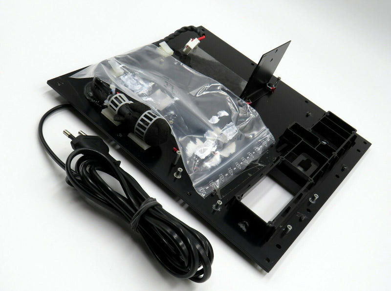 Logitech Z906 original Ersatz-Kabel, Netzstecker mit Rückseite vom Subwoofer