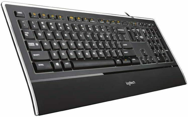 Logitech K740, Kabelgebundene USB Tastatur QWERTZ DE-Layout Windows PCs/Laptop 2