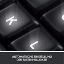 Logitech K800 Wireless Tastatur, Unifying, QWERTZ DE-Layout Windows PCs/Laptop 2