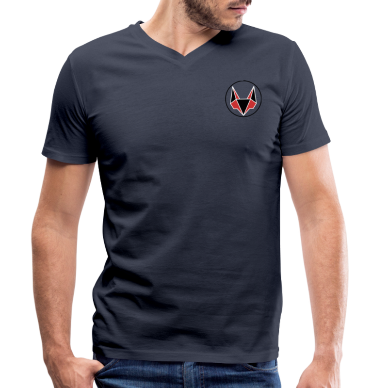 AmMiGoo Organic V-Neck T-Shirt 2.0 - navy